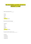 Bio chem Module 6 questions and answers 20262027 A&plus; Grade
