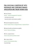 FINA 3332 EXAM 3 QUESTION SET WITH&NewLine;RATIONALES AND CORPORATE FINANCE&NewLine;APPLICATION AND THEORY REVIEW 2026