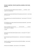 PNS QUIZ 1 QUESTIONS &vert; PRACTICE QUESTIONS&comma; ANSWERS & STUDY GUIDE 2026&sol;2027