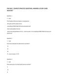 PNS QUIZ &vert; COMPLETE PRACTICE QUESTIONS&comma; ANSWERS & STUDY GUIDE 2026&sol;2027