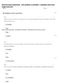 PRACTICE EXAM QUESTIONS &ndash; PNS AFFERENT & EFFERENT &vert; ANSWERS AND STUDY GUIDE 2026&sol;2027