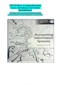 Accounting Information Systems&comma; 14th Edition &lpar;Romney & Steinbart&rpar; &colon; Comprehensive Test Bank&semi; Verified Practice Questions & Detailed Answer Key &vert; Complete Chapters 1&ndash;22&comma; Exam Success & Study Preparation Resource