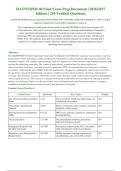 HAZWOPER 40 Final Exam 2026-PACKAGE DEAL