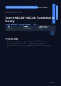 NSG 300 Foundations of Nursing Exam 4 Actual 2026&sol;2027 &ndash; 100&percnt; Verified &vert; Detailed Rationales &ndash; Pass Guaranteed &ndash; A&plus; Graded 