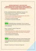OREGON COSMETOLOGY &vert; LAW STUDY GUIDE &NewLine;COMPREHENSIVE PRACTICE EXAM 2026 TEST BANK&vert; CURRENTLY &NewLine;TESTING QUESTIONS WITH VERIFIED ANSWERS AND RATIONALES FOR GUARANTEED PASS &vert; LATEST UPDATE