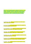 WGU C202 Managing Human Capital Final Exam &lpar;2025&sol;2026&rpar; &ndash; Q&A with Verified Solutions &lpar;Graded A&plus;&rpar;