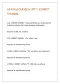 AIF EXAM QUESTIONS WITH CORRECT ANSWERS