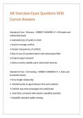 AIF Overview Exam Questions With Correct Answers&period;