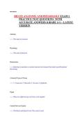 Anatomy and Physiology 252 &lpar;BIO 252&rpar;&comma; Hosmerit&comma; Exam 1 &ndash; Practice Test Questions with Accurate Answers