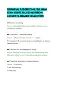 FINANCIAL ACCOUNTING FOR MBAS&NewLine;EXAM SCRIPT SOLVED QUESTIONS&NewLine;ACCURATE ANSWER COLLECTION