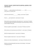PNS EXAM 1 PALMER &vert; COMPLETE PRACTICE QUESTIONS&comma; ANSWERS & STUDY GUIDE 2026&sol;2027