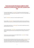 Construction Quality Management &lpar;CQM&rpar; for USACE Study Guide 2026&ndash;2027&colon; Complete Exam Prep&comma; Practice Questions & Detailed Answer Explanations
