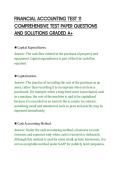 FINANCIAL ACCOUNTING TEST 11&NewLine;COMPREHENSIVE TEST PAPER QUESTIONS&NewLine;AND SOLUTIONS GRADED A&plus;&NewLine;