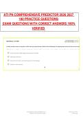 ATI PN COMPREHENSIVE PREDICTOR 2026 2027 180 PRACTICE QUESTIONS&NewLine; EXAM QUESTIONS WITH CORRECT ANSWERS 100&percnt; VERIFIED&period;&NewLine;