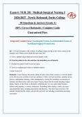 Exam 4 &colon; NUR 201&sol; NUR 201  Medical-Surgical Nursing I &vert;2026&sol;2027 &vert; Newly Released &vert; Actual Exam &vert; 50 Q&A with Rationales &vert; Fortis College &vert;Complete Guide&vert; Guaranteed Pass - A&plus; Graded