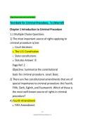 Test Bank for Criminal Procedure&colon; From First Contact to Appeal 7th Edition by John L&period; Worrall &vert; Chapters 1&ndash;15 Complete &vert; Latest Updated 2025&ndash;2026