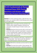 RN ATI Fundamentals of Nursing Proctored Exam 2026-Practice Questions and Answers with Rationales&sol;&sol;Instant Download pdf