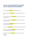 WGU C211 GLOBAL ECONOMICS FOR MANAGERS &lpar;OA&rpar; 100&plus; EXAM QUESTIONS AND ANSWERS