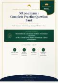 NR 304 Exam 1 2026&sol;2027 Complete Practice Question Bank &ndash; Chamberlain University with Verified Answers&NewLine;&NewLine;
