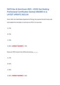 NATE Gas & Heat Exam 2025 &ndash; HVAC Gas Heating Professional Certification Guide&vert;&vert; GRADED A&plus;&vert;&vert; LATEST UPDATE 2025&sol;26