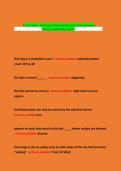 PICKLEBALL TEST QUESTIONS WITH CORRECT ANSWER