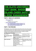 2026&sol;2027 S-Tier Rhode Island Cheer Safety & Risk Management Test Bank &vert; 21&plus; Elite NFHS & SYPCA Exam Questions with Expert Explanations