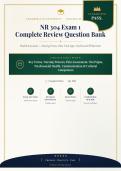 NR 304 Exam 1 2026&sol;2027 Complete Review Question Bank &ndash; Chamberlain University with Verified Answers&NewLine;&NewLine;