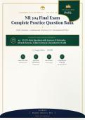 NR 304 Final Exam 2026&sol;2027 Complete Practice Question Bank &ndash; Chamberlain University with Verified Answers&NewLine;&NewLine;