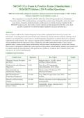 NR 547 CEA Exam & Practice Exam &lpar;Chamberlain&rpar; &vert;&NewLine;2026&sol;2027 Edition &vert; 250 Verified Questions