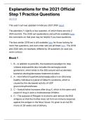 Free 120 Step 1 2021 Version Explanations &vert; Complete Solutions &vert; Correct Verified Answers Updated 2026 &vert; High-Yield Medical Board Review
