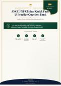 ANCC FNP 2026&sol;2027 Complete Clinical Quick Facts & Q&A &ndash; Advanced Health Assessment with Verified Answers&NewLine;&NewLine;