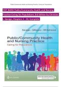 TEST BANK Public&sol;Community Health and Nursing &NewLine;Practice&colon;Caring for Populations 3rd Edition by Christine &NewLine;L&period; Savage&comma; Chapters 1 - 22&comma; Complete  &NewLine;