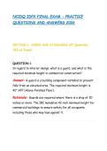 NCIDQ IDPX FINAL EXAM - PRACTICE &NewLine;QUESTIONS AND ANSWERS 2026 