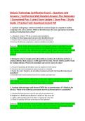 Dialysis Technology Certification Exam&rsqb; &ndash; Questions And &NewLine;Answers &vert; Verified And Well Detailed Answers Plus Rationales &NewLine;&vert; Guaranteed Pass &vert; Latest Exam Update &vert; Exam Prep &vert; Study &NewLine;Guide &vert; Practice Test&vert; Download Instant Pdf 