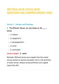 DRE FINAL EXAM ACTUAL EXAM  &NewLine;QUESTIONS AND ANSWERS &lpar;NEWEST 2026&rpar; 