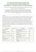 WGU D561 INFORMATION SYSTEMS FOR ACCOUNTING AND CONTROL  PACKAGE DEAL