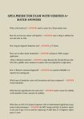 APEA Predictor Exam Questions&comma; Answers and Rationales 2027&NewLine;