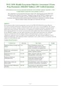 WGU D391 Health Ecosystems Objective Assessment 2 Exam&NewLine;Prep Document &vert; 2026&sol;2027 Edition &vert; 250 Verified Questions