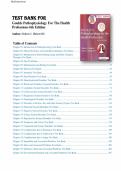 Test bank for Gould's Pathophysiology for the Health Professions&NewLine;by Robert J&period; Hubert BS &lpar;Author&rpar;  Format&colon; Paperback all pages fully covered with test questions and answers guide A&plus;