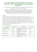 WGU D391 Objective Assessment 2026 Package deal