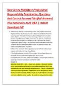 New Jersey Multistate Professional &NewLine;Responsibility Examination Questions &NewLine;And Correct Answers &lpar;Verified Answers&rpar; &NewLine;Plus Rationales 2026 Q&A &vert; Instant &NewLine;Download Pdf 