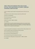 Adult Health Nursing Practice Exam Questions&comma; Answers and Rationales 2027&sol;2028