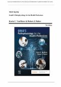 Test bank for Gould's Pathophysiology for the Health Professions&NewLine;by Karin C&period; VanMeter PhD &lpar;Author&rpar;&comma; Robert J&period; Hubert BS &lpar;Author&rpar;  all pages fuuly coveredw ith test questions and answers graded A&plus;