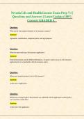 NEVADA LIFE AND HEALTH LICENSE EXAM PREP V1 &vert; VERIFIED QUESTIONS AND ANSWERS &vert; COMPREHENSIVE STUDY GUIDE &vert; 2026&ndash;2027