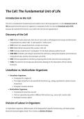 Biology notes- Cells