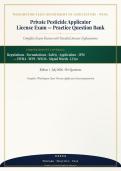 Private Pesticide Applicator License Exam 2026&sol;2027 Complete Practice Question Bank with Verified Answers&NewLine;&NewLine;