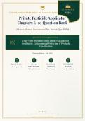 Private Pesticide Applicator 2026&sol;2027 Chapters 6-10 Complete Question Bank with Verified Answers&NewLine;&NewLine;