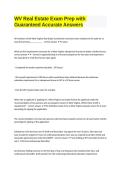 WEST VIRGINIA REAL ESTATE EXAM PREP &vert; VERIFIED QUESTIONS AND ANSWERS &vert; COMPREHENSIVE STUDY GUIDE &vert; 2026&ndash;2027