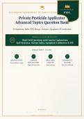 Private Pesticide Applicator 2026&sol;2027 Advanced Topics Question Bank with Verified Answers&NewLine;&NewLine;