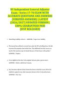 NY Independent General Adjuster Exam - Series 17-70 EXAM WITH ACCURATE QUESTIONS AND ANSWERS &lpar;VERIFIED ANSWERS&rpar; &vert; LATEST &lpar;2026&sol;2027&rpar; UPDATED VERSION &vert; 100&percnt; GUARANTEED PASS &lbrace;JUST RELEASED&rcub;